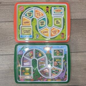 2 Fred Colorful  Dinner Tray Set